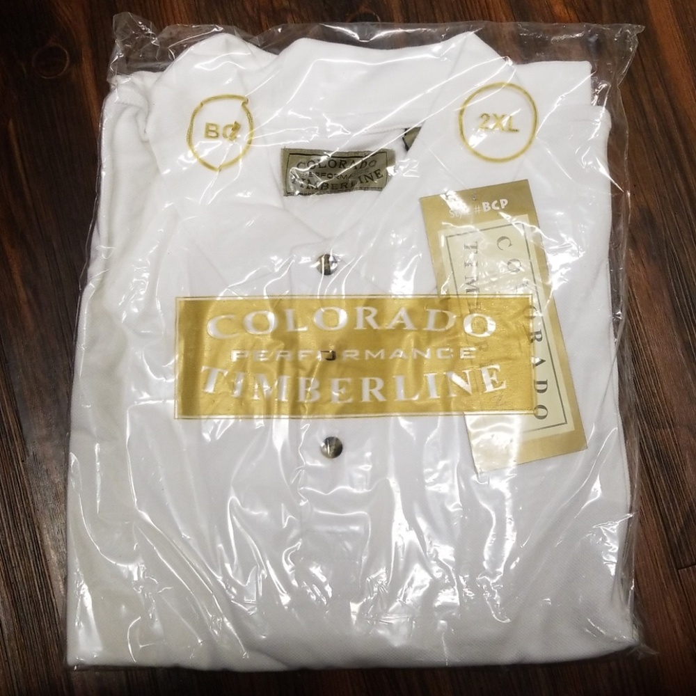 Timberline White Polo Shirt size 2XL